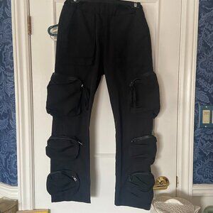 WhoIsJacov Black Cargo Pants - Small